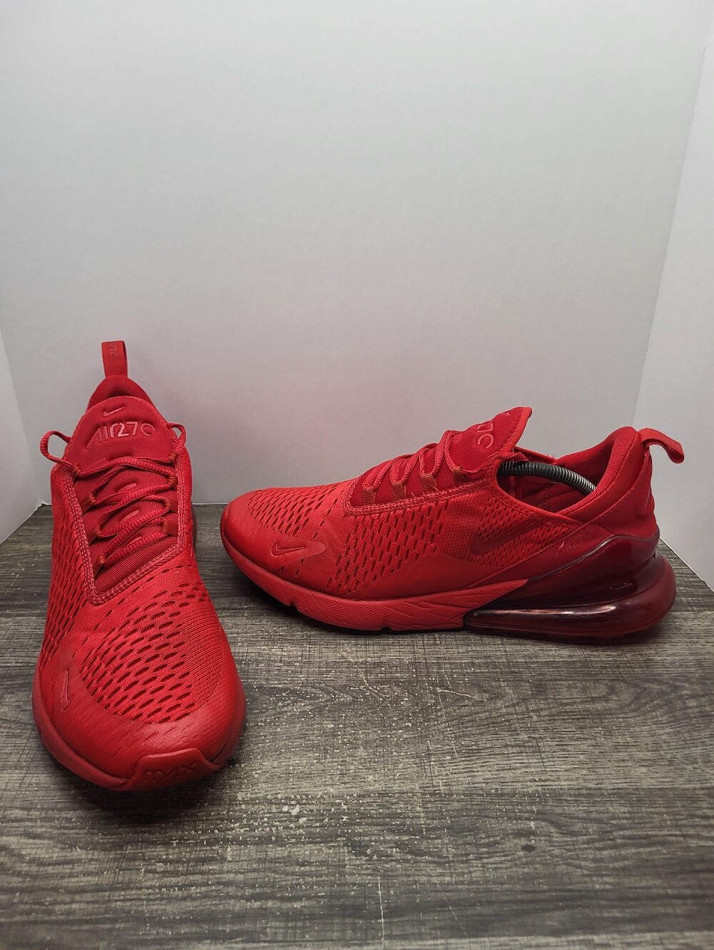 Nike Air Max 270 University Red Shoes Sneakers CV7544-600 Mens Size 12